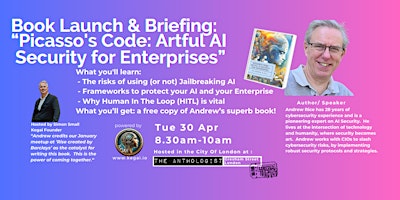 Imagen principal de AI Security Book Launch & Breakfast Briefing: Andrew Rice (Kegai Enterprise Gen Ai networking event)