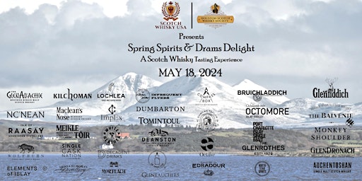 Imagem principal do evento Spring Spirits & Drams Delight - A Scotch Whisky Tasting Experience
