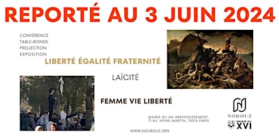 Hauptbild für « Femme Vie Liberté  Egalité Fraternité : laïcité »
