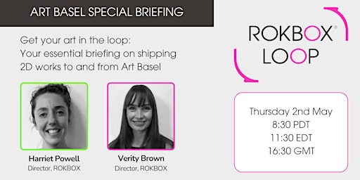 Imagem principal do evento ROKBOX LOOP Art Basel Special Briefing