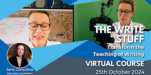 Primaire afbeelding van The Write Stuff LIVE Virtual Conference with Jane Considine