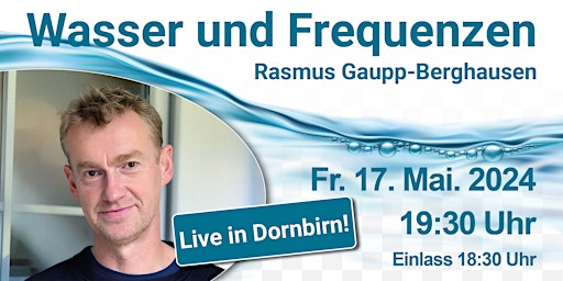 Imagem principal do evento Wasser und Frequenzen | Rasmus Gaupp-Berghausen live in Dornbirn
