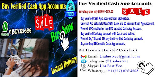 Buy Verified Cash App Accounts- ➤Only $399 Buy now primary image