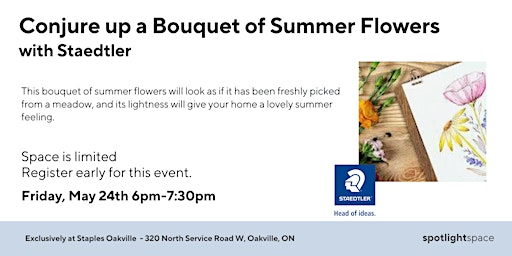 Watercolour Night –Paint a Bouquet of Summer Flowers primary image