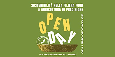 Primaire afbeelding van Open Day ITS AGROALIMENTARE - Sostenibilità  e Agricoltura di Precisione