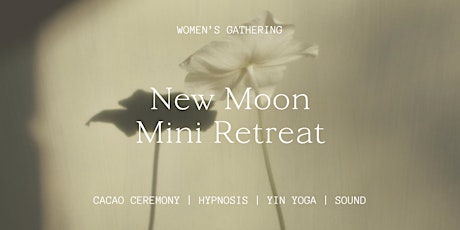 New Moon Mini Retreat  | Cacao, Hypnosis, Yin Yoga, Sound