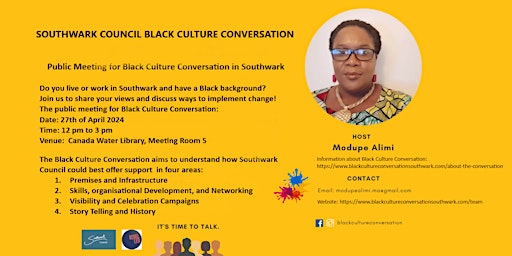 Imagem principal de Southwark Council Black Culture Conversation