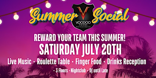 Imagen principal de Voodoo Summer Social - Sat July 20th Casino Night