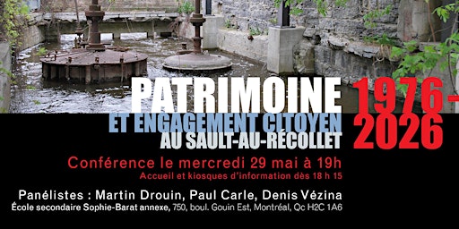 Image principale de Patrimoine et engagement citoyen  au Sault-au-Récollet, 1976-2026