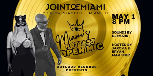 Hauptbild für Miami’s Hottest Open Mic in Wynwood Hosted by Jarova!