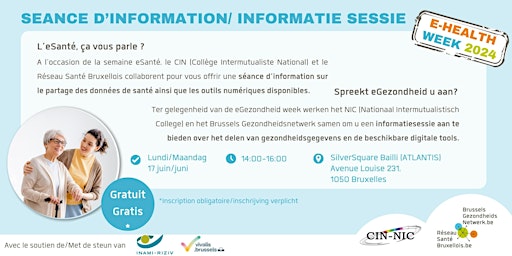 Imagem principal do evento Séance d'info/ informatie-sessie