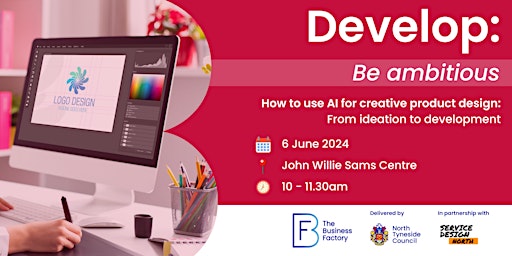 Imagem principal do evento DEVELOP: How to Use AI for Creative Product Design