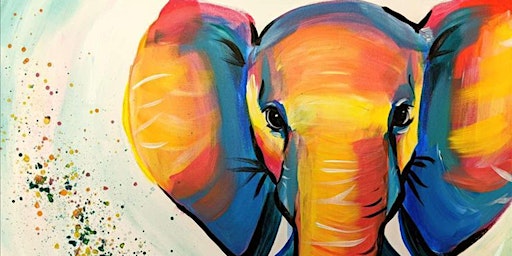 Elephant March - Paint and Sip by Classpop!™ primary image