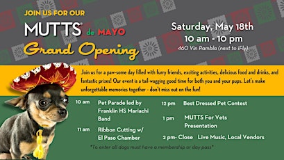 MUTTS Cantina El Paso Grand Opening