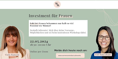 Imagen principal de Online Finanzworkshop - Investment für Frauen