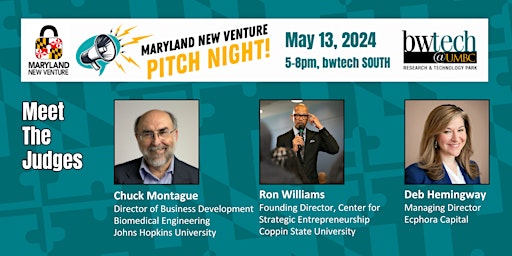 Imagem principal do evento Maryland New Venture 2024 PITCH NIGHT!