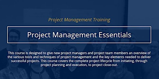 Imagem principal do evento Project Management Essentials [In-person]