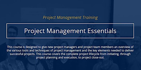 Project Management Essentials [In-person]