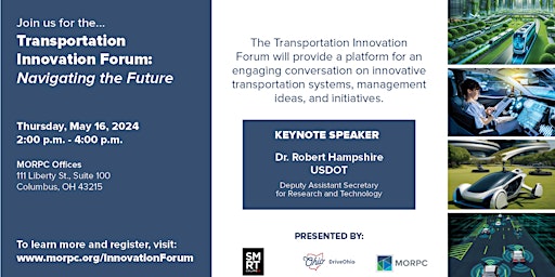 Imagem principal do evento Transportation Innovation Forum: Navigating the Future