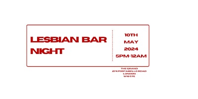 Imagem principal do evento LESBIAN BAR NIGHT