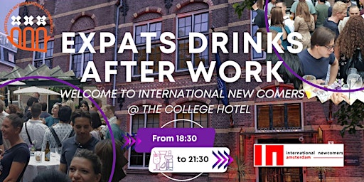 Image principale de Expats drinks after work @ The College Hotel