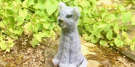 Needle-felt Cat Sculpture