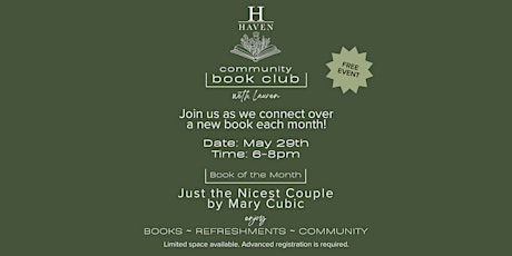 Wednesday Workshop: Haven Community Book Club (FREE)