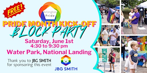 Imagem principal de Arlington Pride Kick-off Block Party (FREE EVENT)