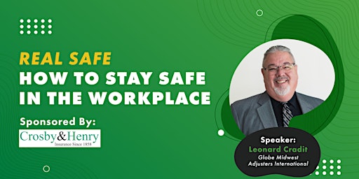 Imagem principal do evento "REAL Safe" - How to stay safe in the workplace.