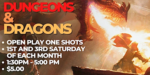 Imagem principal do evento Open Play Dungeons & Dragons