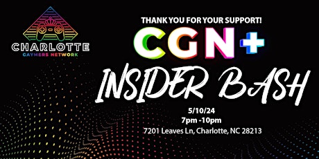 CGN+ Insider Bash!