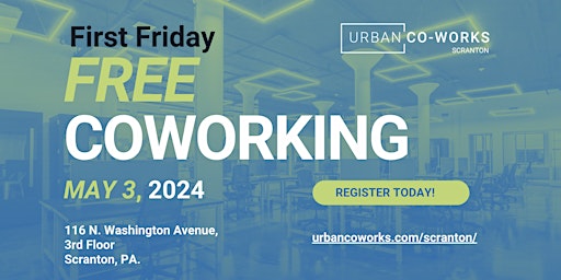 Primaire afbeelding van First Friday Free Coworking at Urban Co-Works