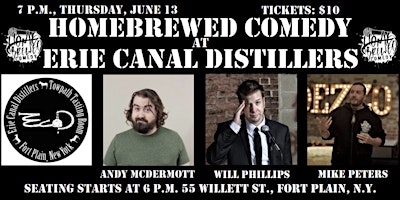 Image principale de Homebrewed Comedy at Erie Canal Distillers