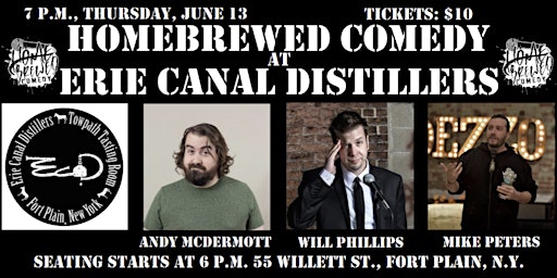 Homebrewed Comedy at Erie Canal Distillers primary image