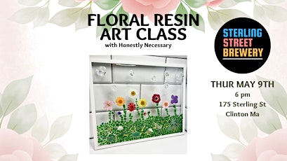 Floral Resin Art Class at the Sterling Street Brewery