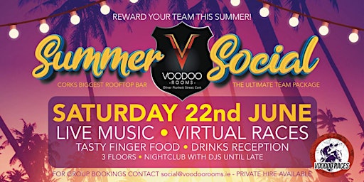 Immagine principale di Voodoo Summer Social - Sat June 22nd Race Night 