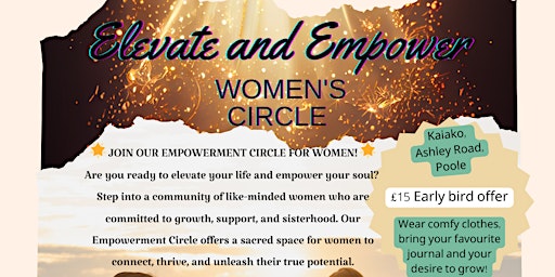 Image principale de Elevate and Empower Women's Circle