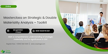 Masterclass on Strategic & Double Materiality Analysis – Toolkit (1.5 hours primary image