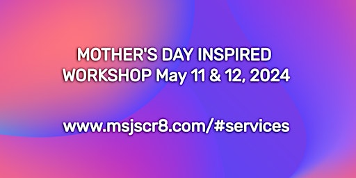 Hauptbild für Mother's Day Inspired Workshop (Journal/Book Making)