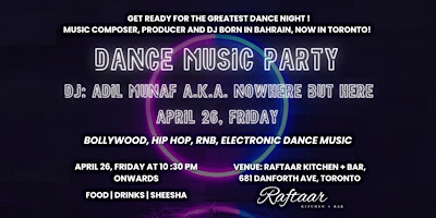 Hauptbild für Bollywood, Hip Hop and Electronic Dance Music DJ Night : 10 PM to 2 AM