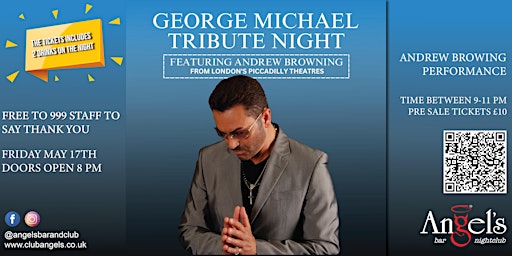 Primaire afbeelding van GEORGE MICHAEL TRIBUTE - FREE 999 STAFF SPECIAL - THANK YOU CONCERT