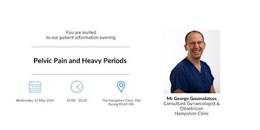 Imagem principal do evento Pelvic Pain & Heavy Periods - EXTRA TICKETS ADDED TO THIS SOLD OUT EVENT!