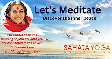 In-person : Free Guided Meditation Session in Pleasanton, CA primary image