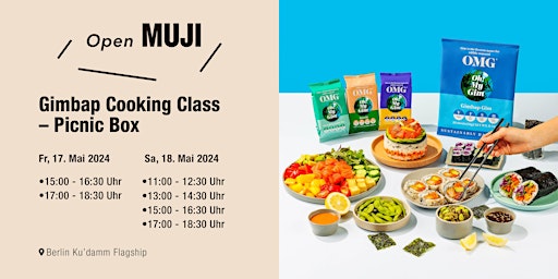 Imagem principal do evento Open MUJI: Gimbap Cooking Class – Picnic Box