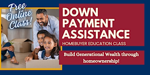 Imagem principal de Down Payment Assistance Online Homebuyer Education Class