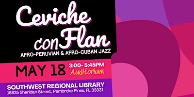 Ceviche con Flan: Afro-Peruvian and Afro-Cuban Jazz primary image