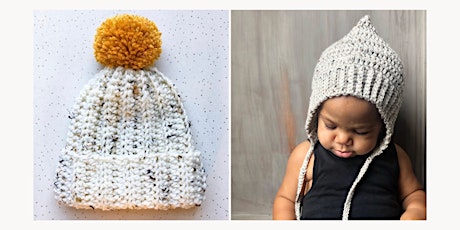 Crochet your own Bobble Hat or Baby Bonnet with Stitching Me Softly primary image