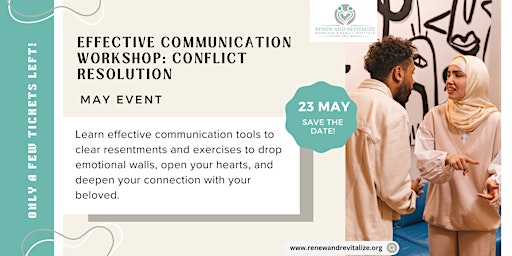 Primaire afbeelding van Effective Communication Workshop: Conflict Resolution
