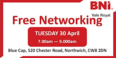 BNI Vale Royal Networking - Free