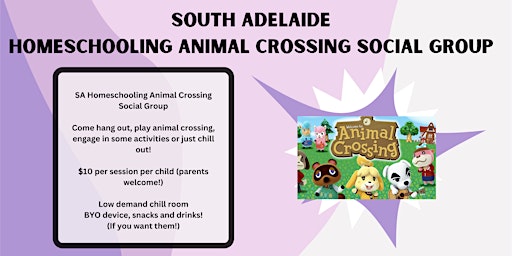 Imagem principal do evento SA Homeschooling Social Animal Crossing Group